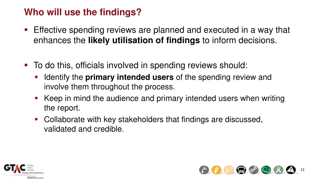who will use the findings