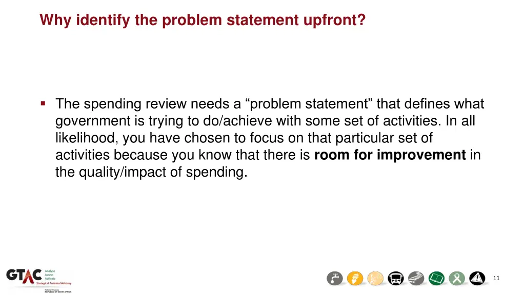 why identify the problem statement upfront