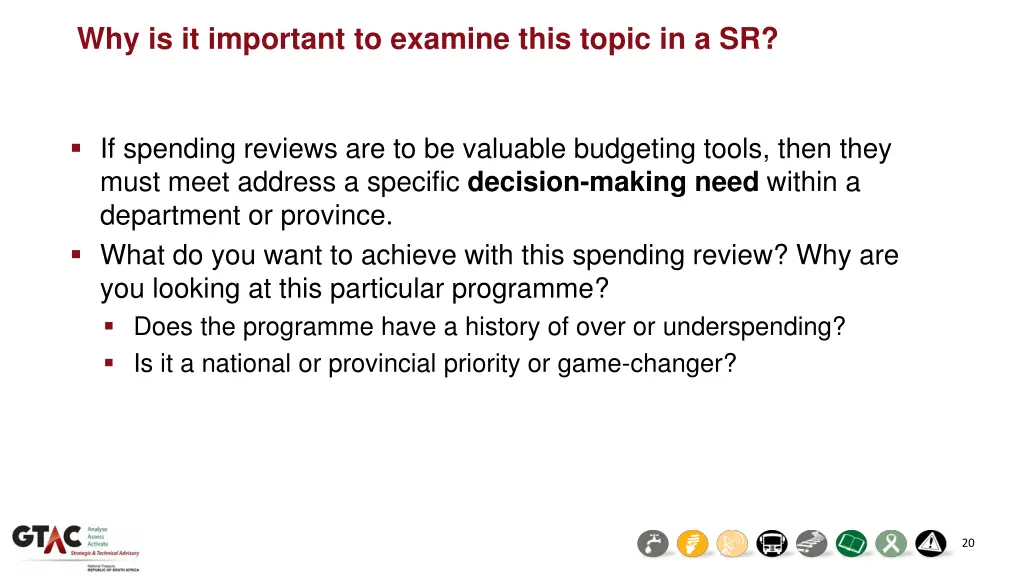 why is it important to examine this topic in a sr 1
