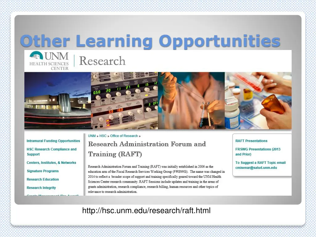 other learning opportunities