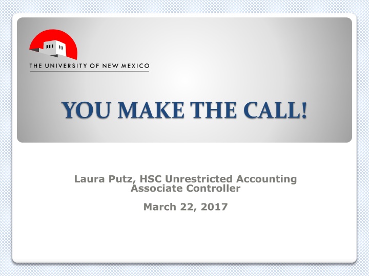 you make the call