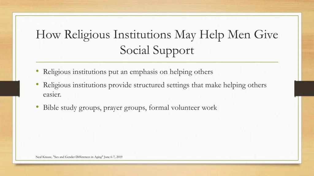 how religious institutions may help men give