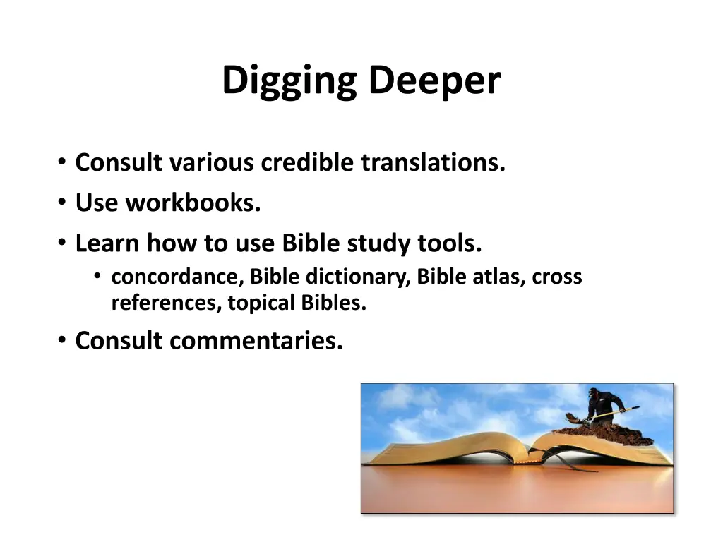 digging deeper
