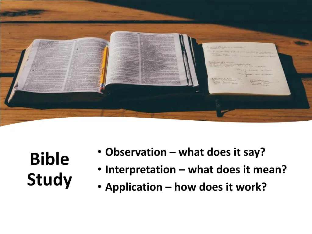 observation what does it say interpretation what