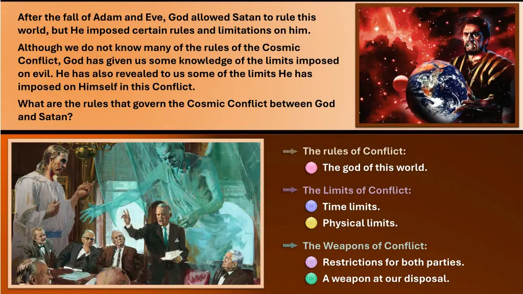 after the fall of adam and eve god allowed satan