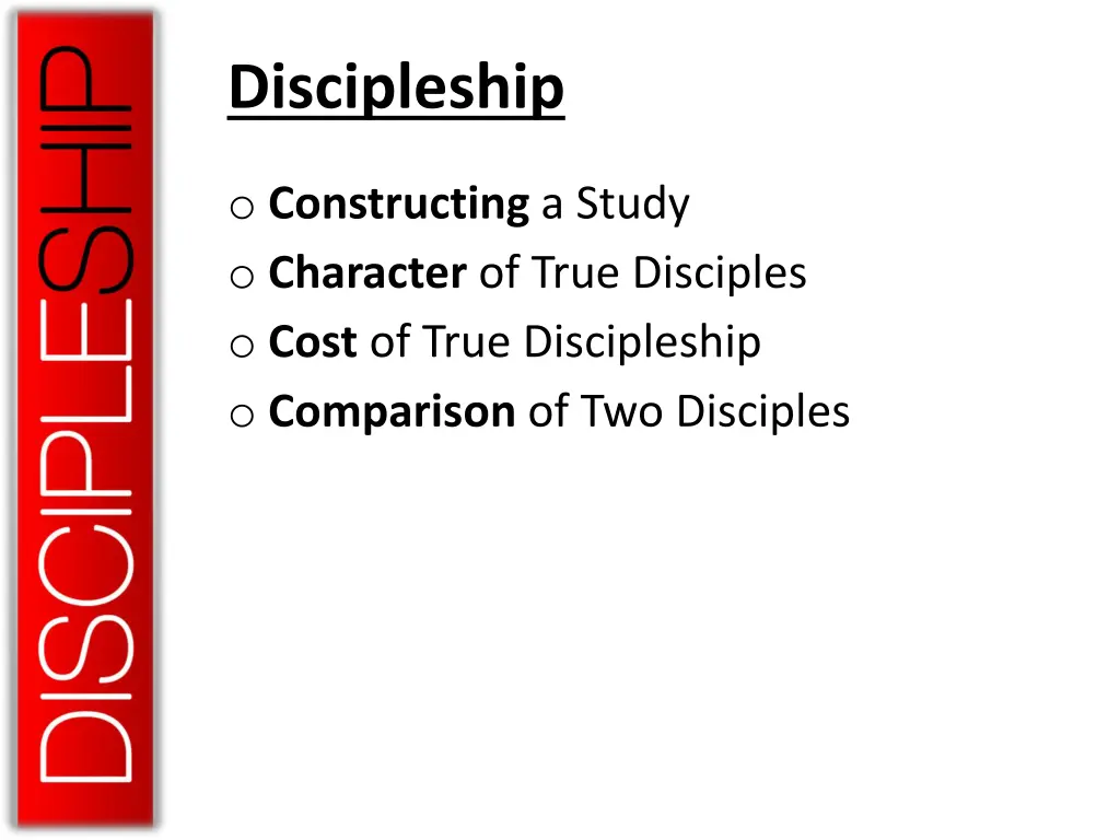 discipleship