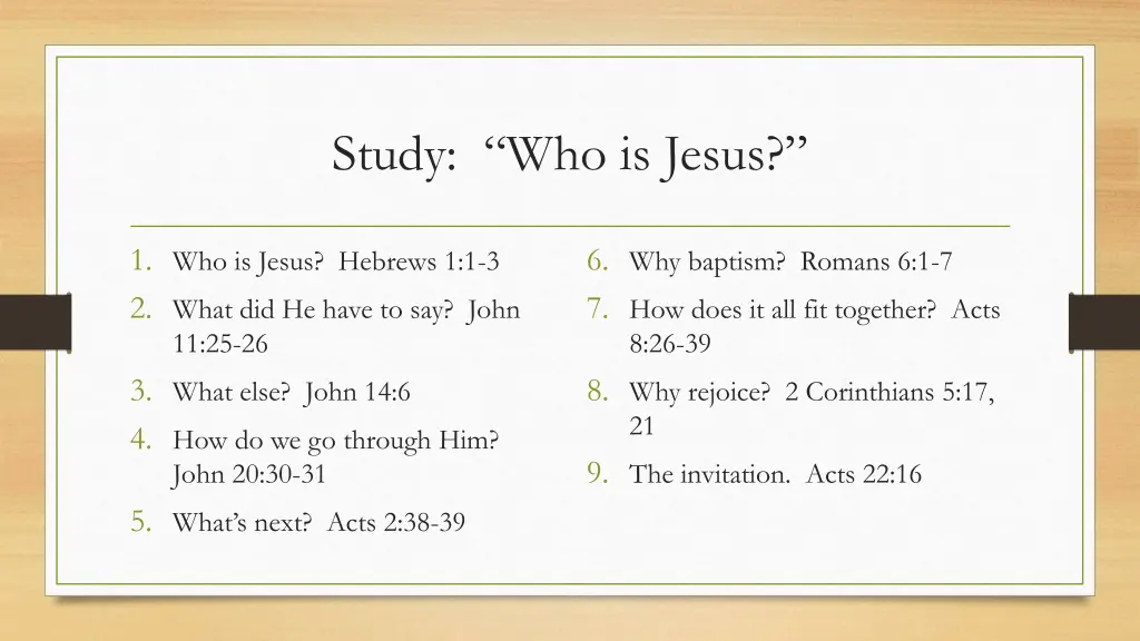 study who is jesus