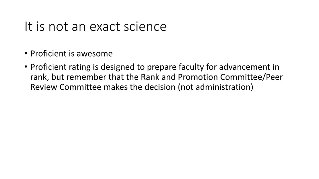 it is not an exact science