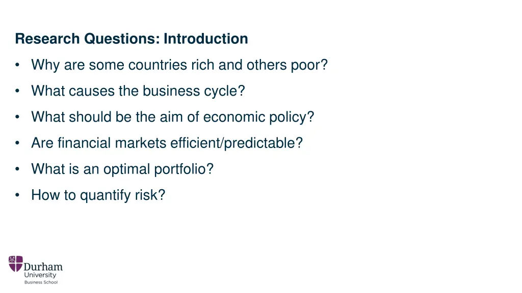 research questions introduction