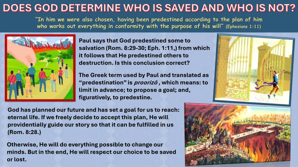 does god determine who is saved