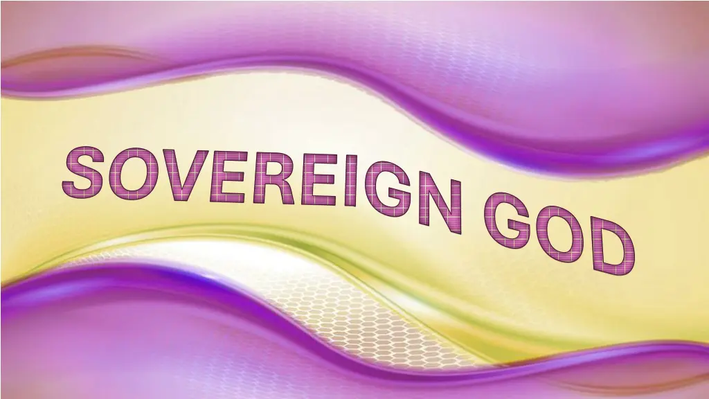 sovereign god
