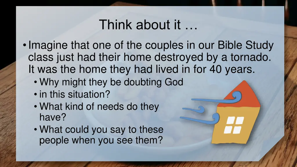 think about it