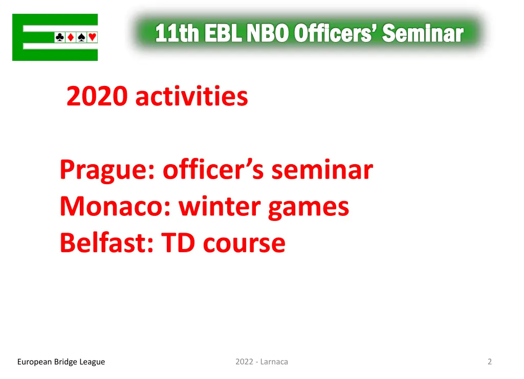 11th ebl nbo officers seminar 1