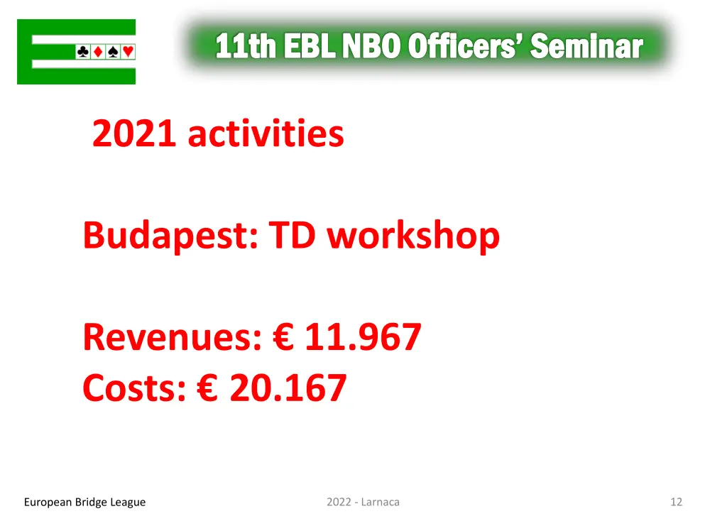 11th ebl nbo officers seminar 11