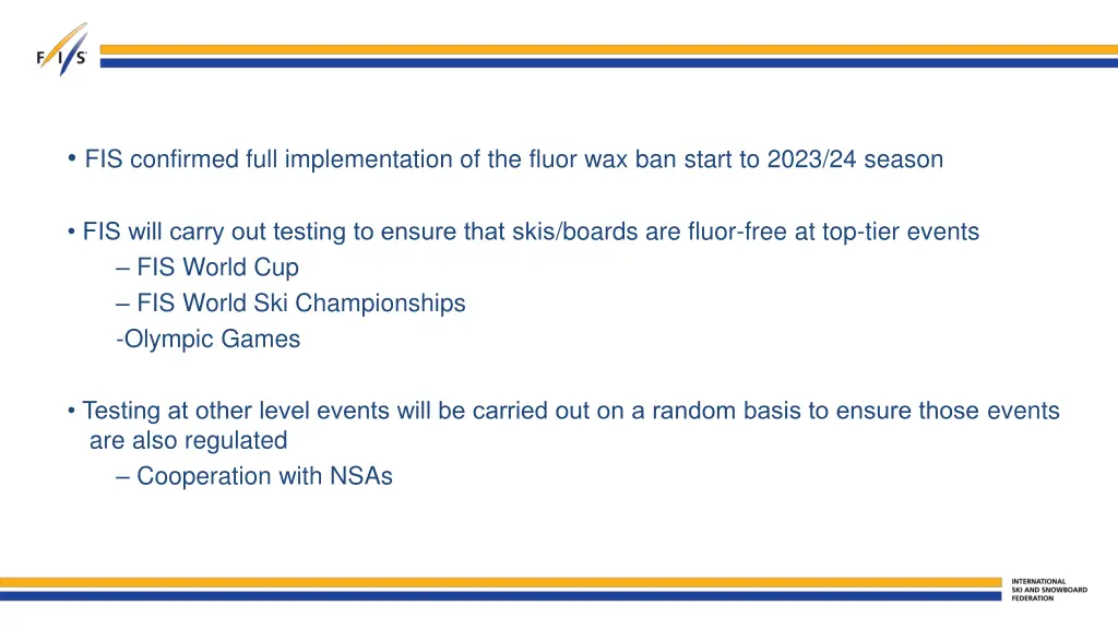 fis confirmed full implementation of the fluor