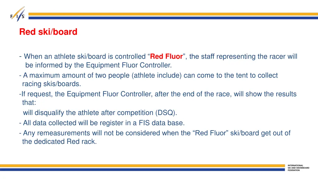 red ski board