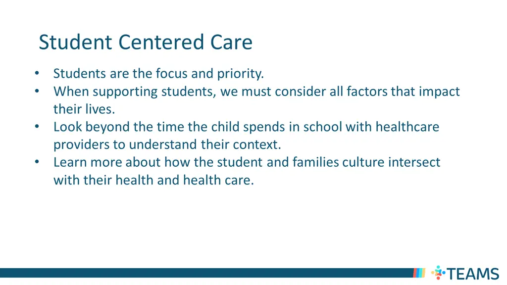 student centered care