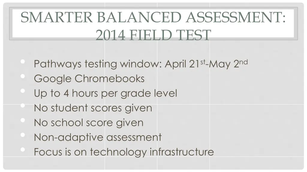 smarter balanced assessment 2014 field test