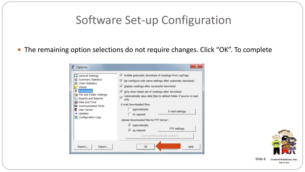 software set up configuration 1