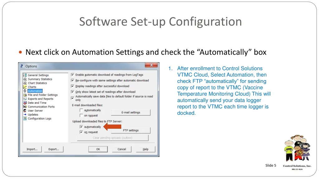 software set up configuration