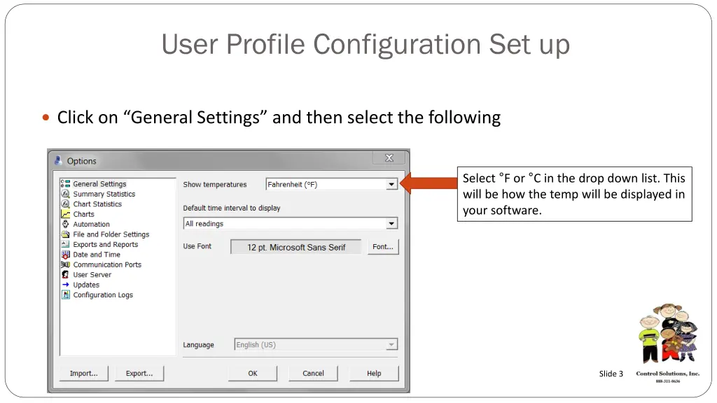 user profile configuration set up 1
