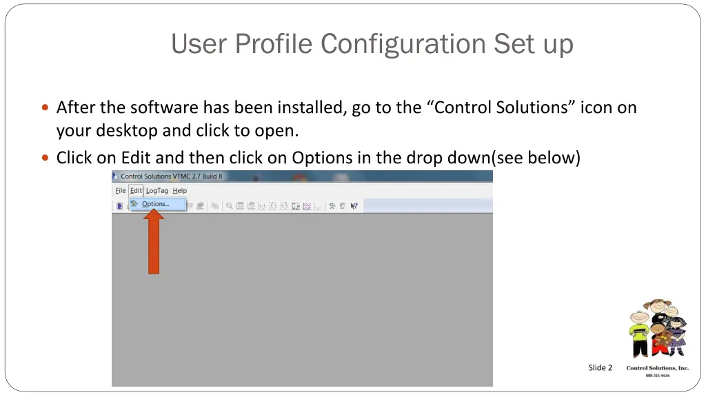 user profile configuration set up