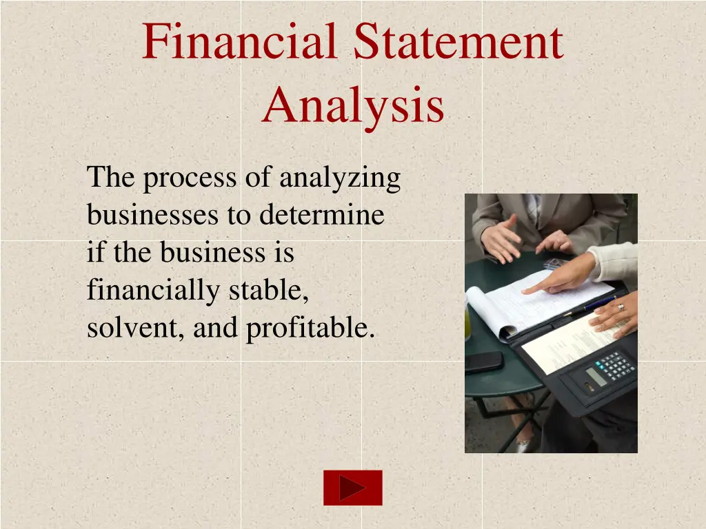 financial statement analysis