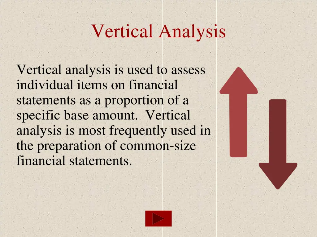 vertical analysis