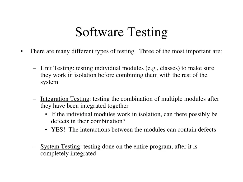 software testing 1