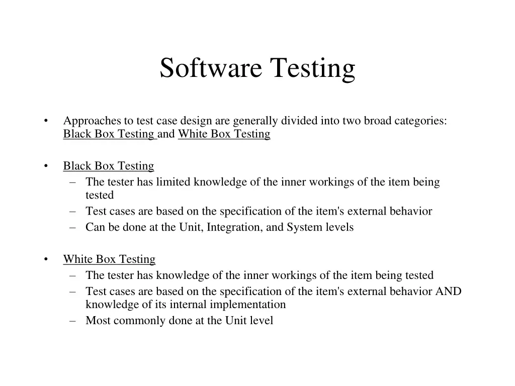 software testing 4