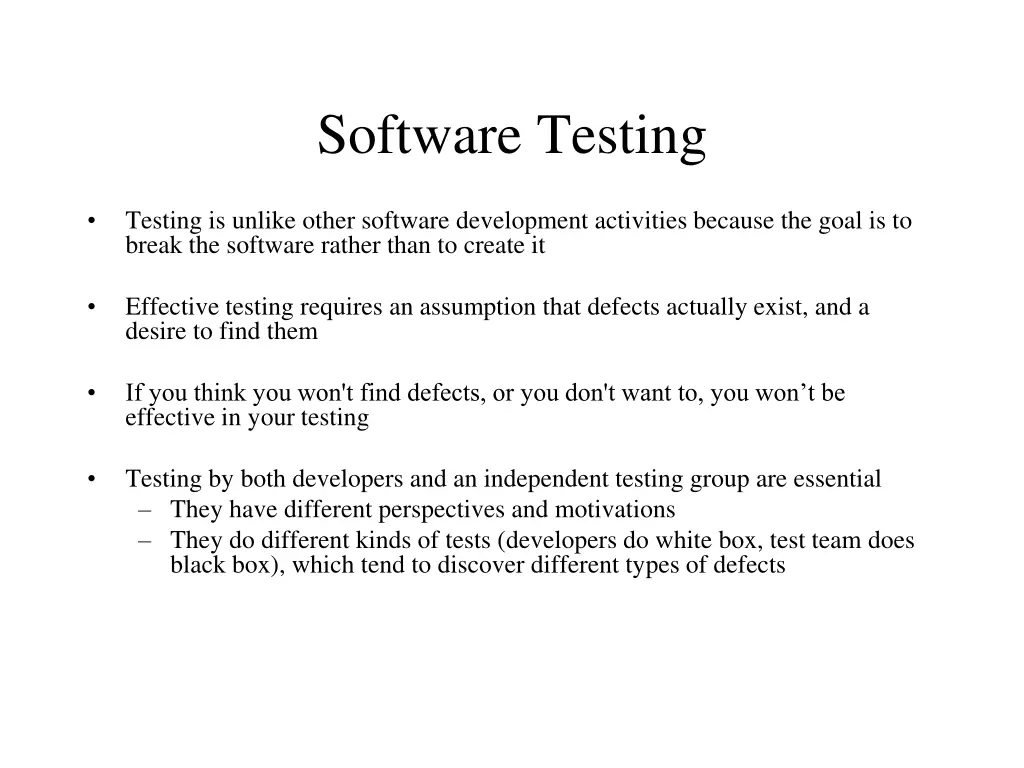 software testing 5