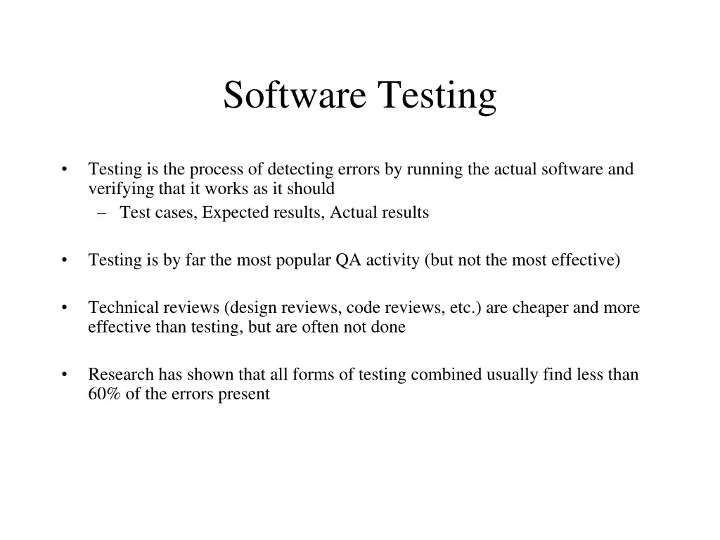 software testing