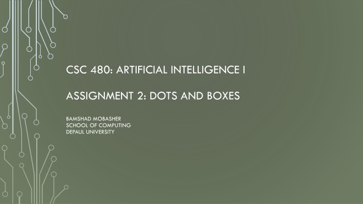 csc 480 artificial intelligence i