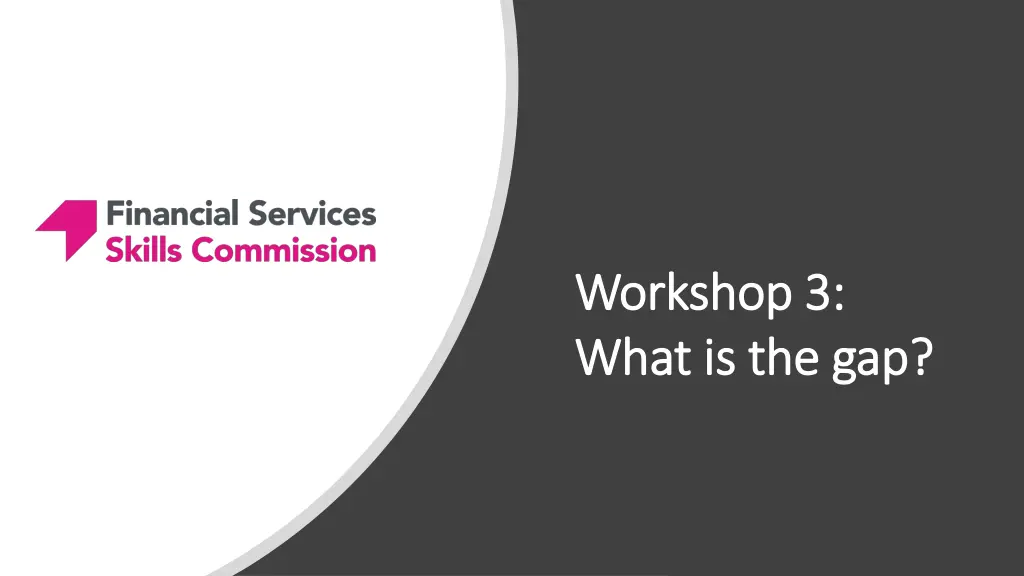 workshop 3 workshop 3 what is the gap what