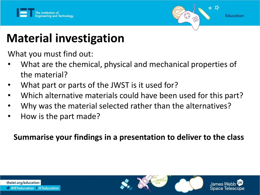 material investigation