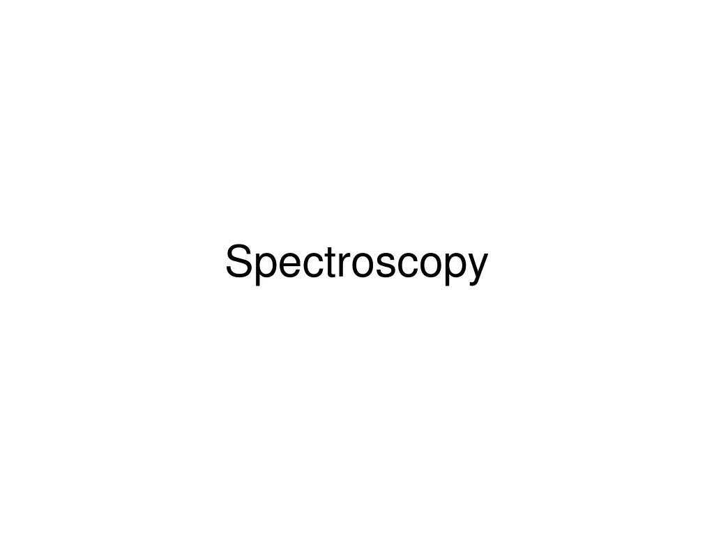 spectroscopy