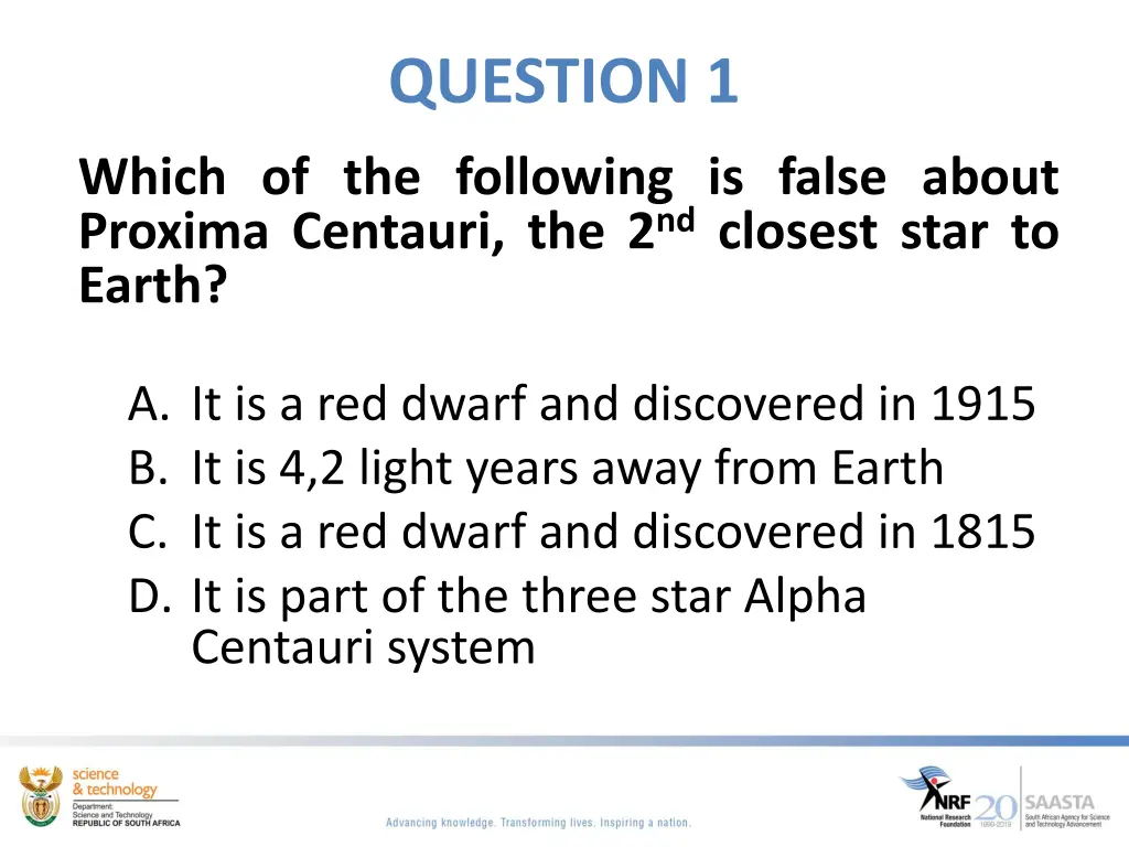 question 1