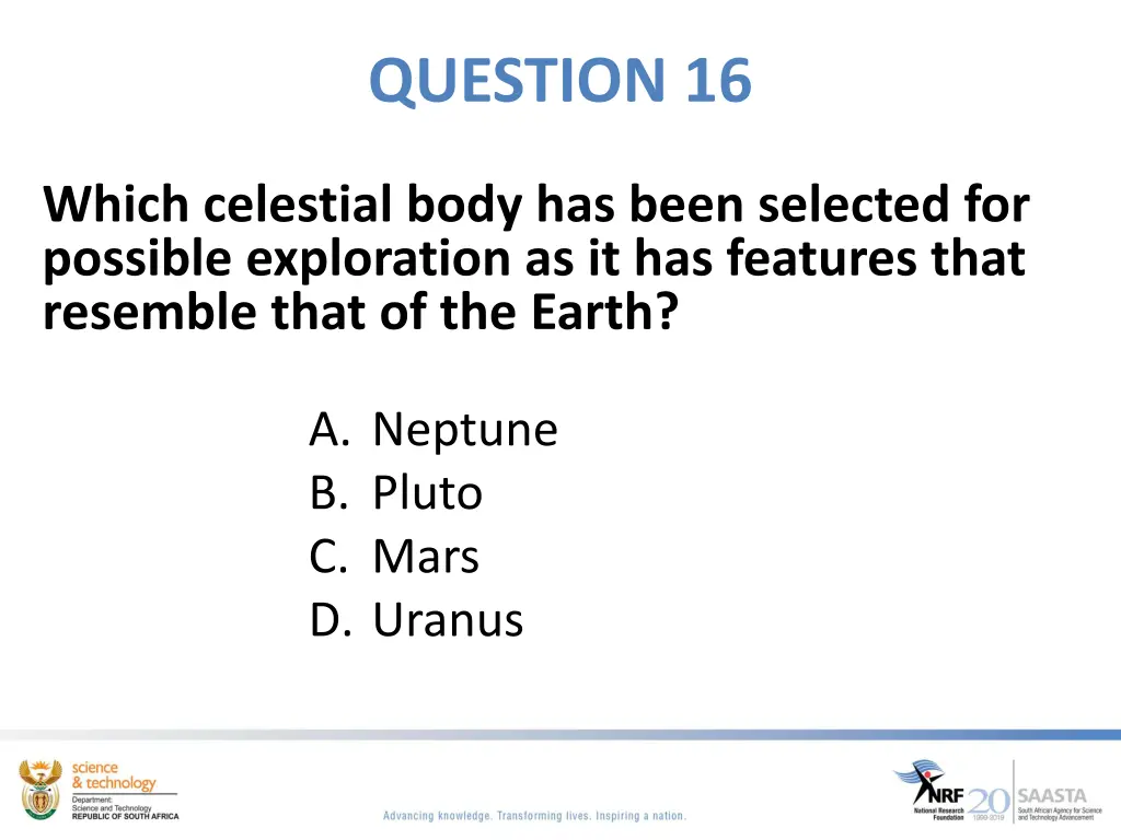 question 16