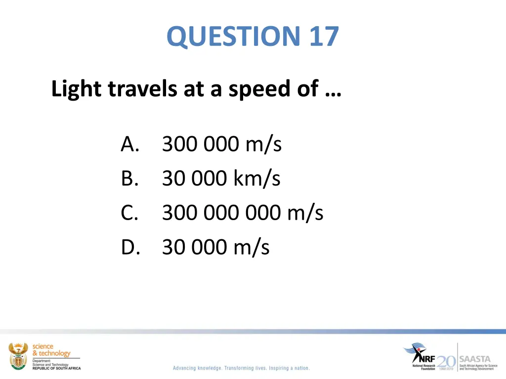 question 17