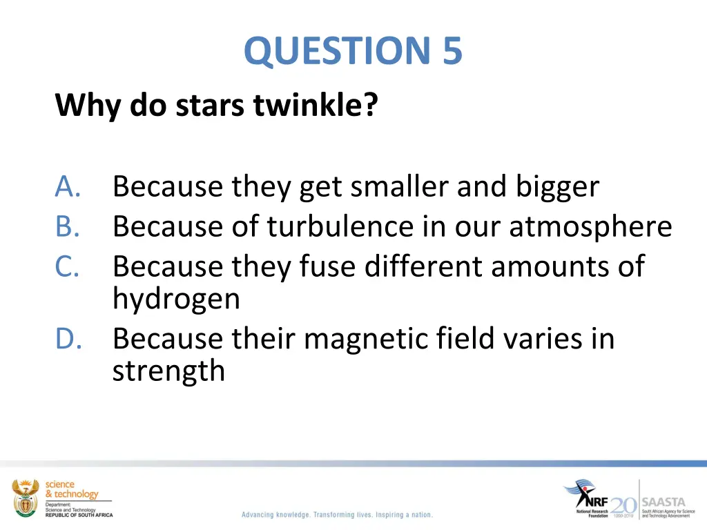 question 5
