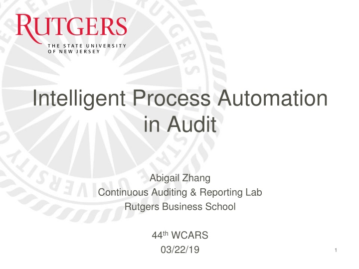 intelligent process automation in audit