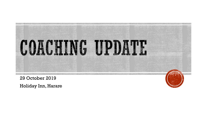 coaching update