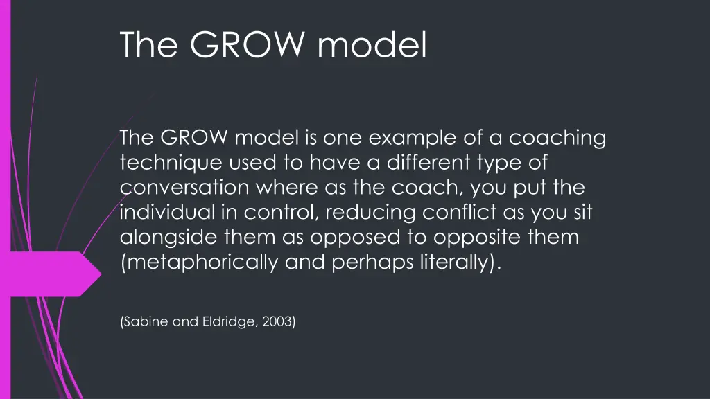 the grow model