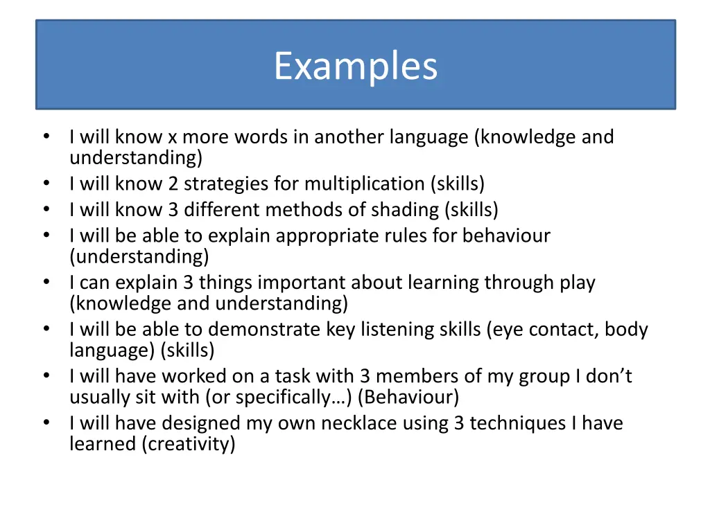 examples