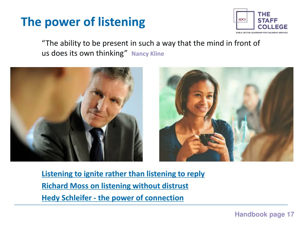 the power of listening