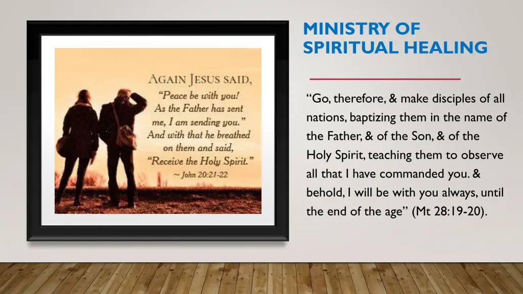 ministry of spiritual healing