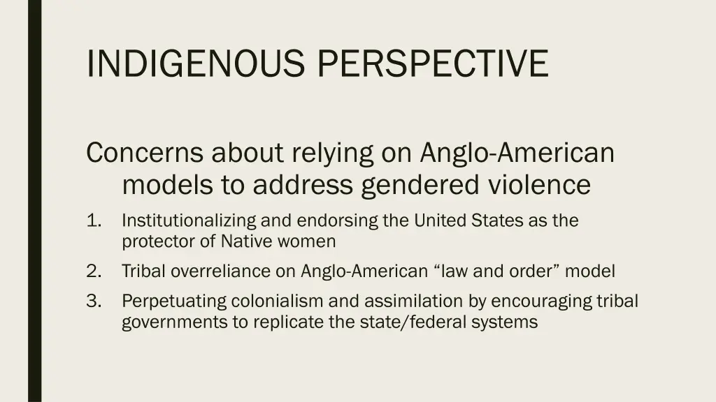indigenous perspective