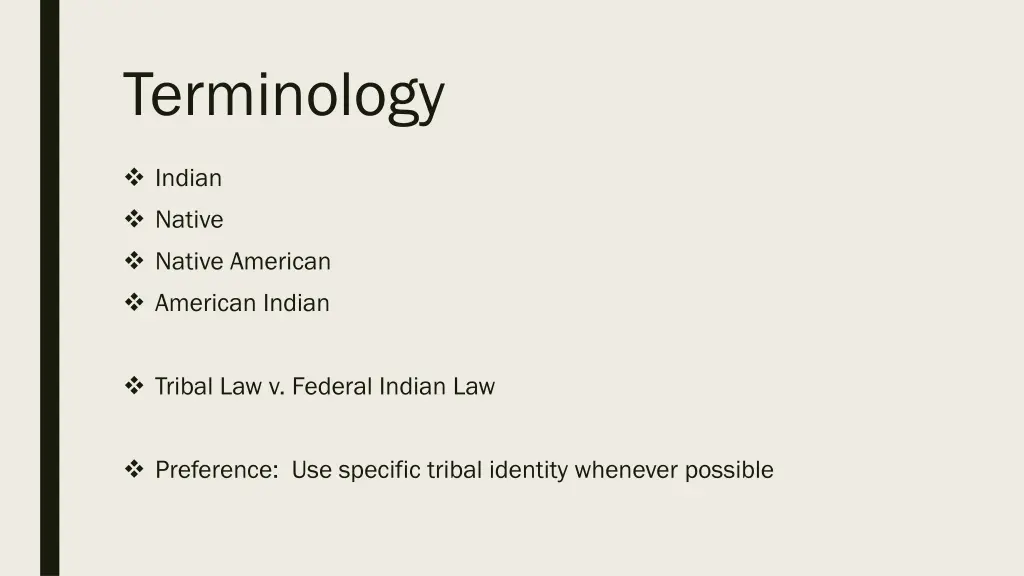 terminology