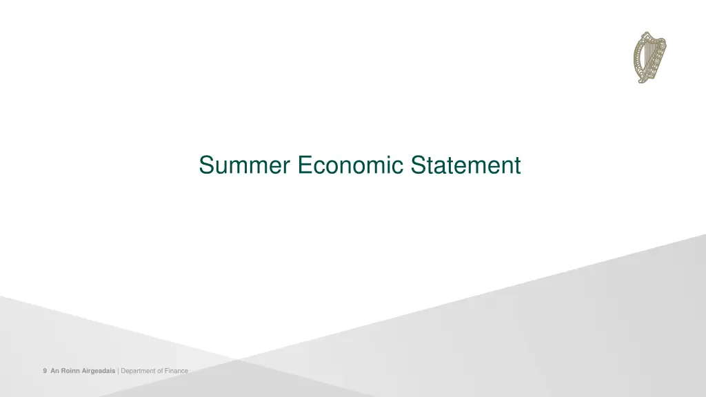 summer economic statement