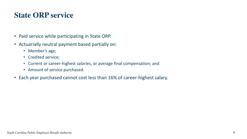 state orp service